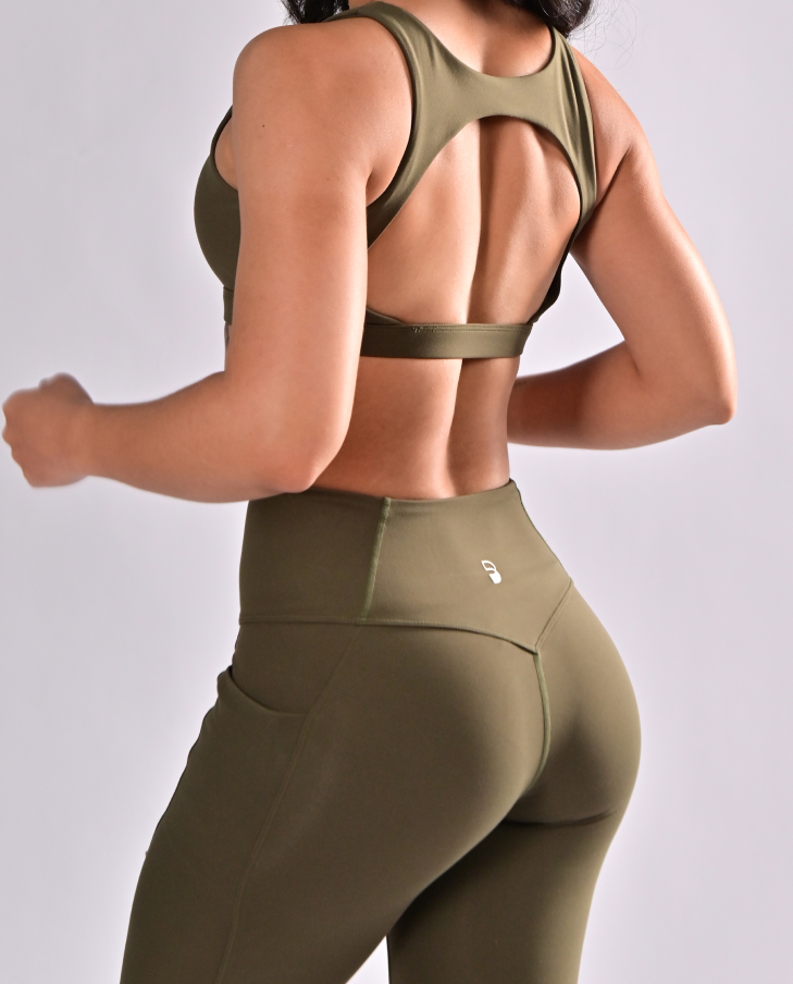 Olive Yoga Bra