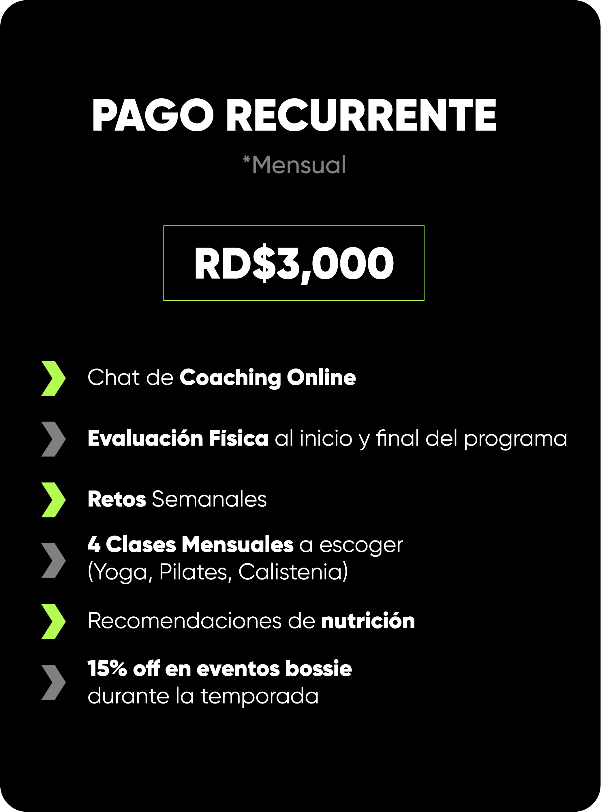 Pago Mensual